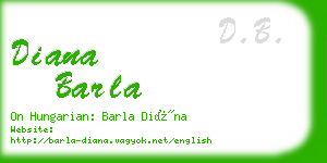 diana barla business card